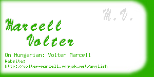 marcell volter business card